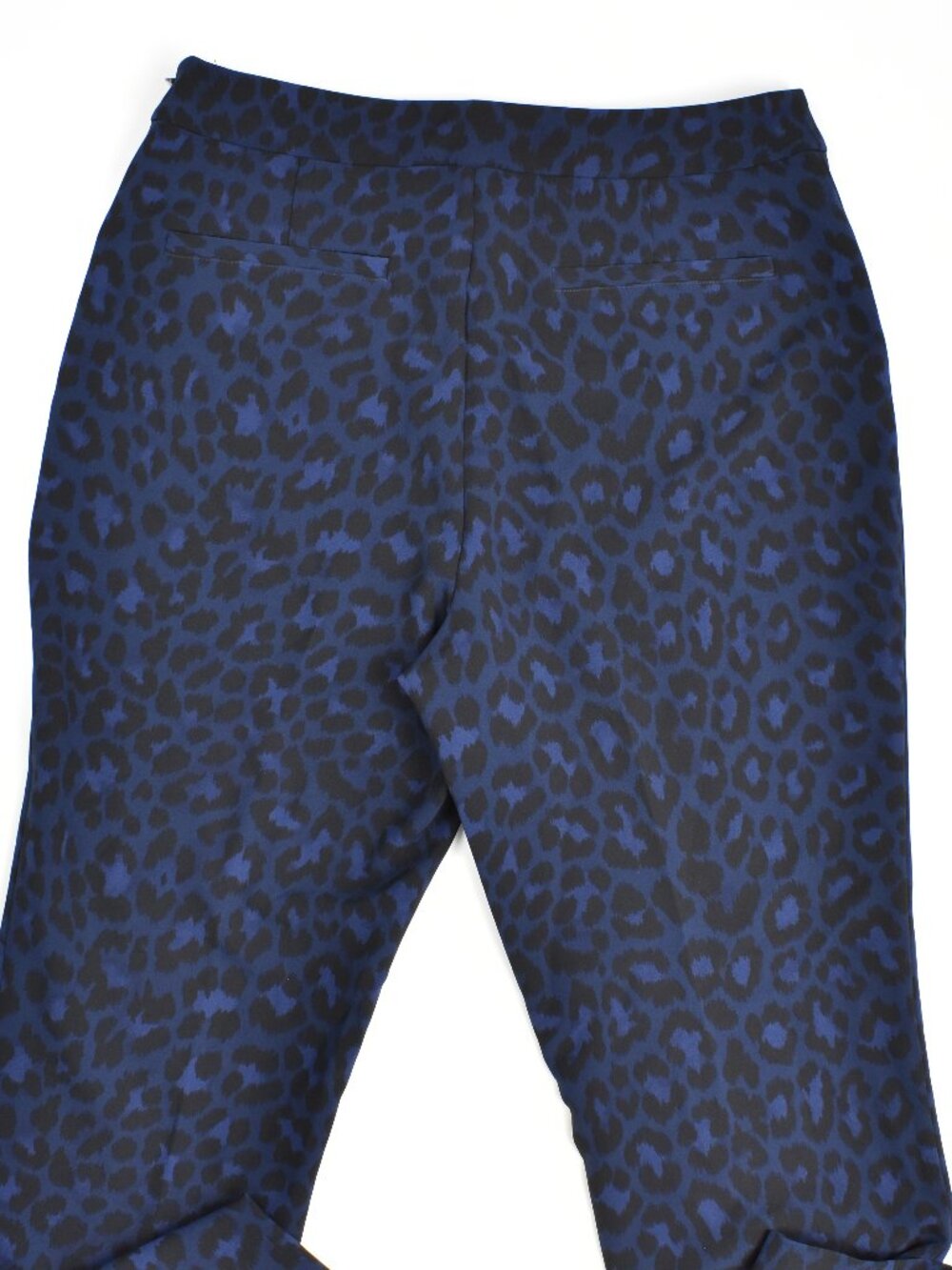 Kate Spade Wild Ones Blue Leopard Pants - 8 - Picture 4 of 6